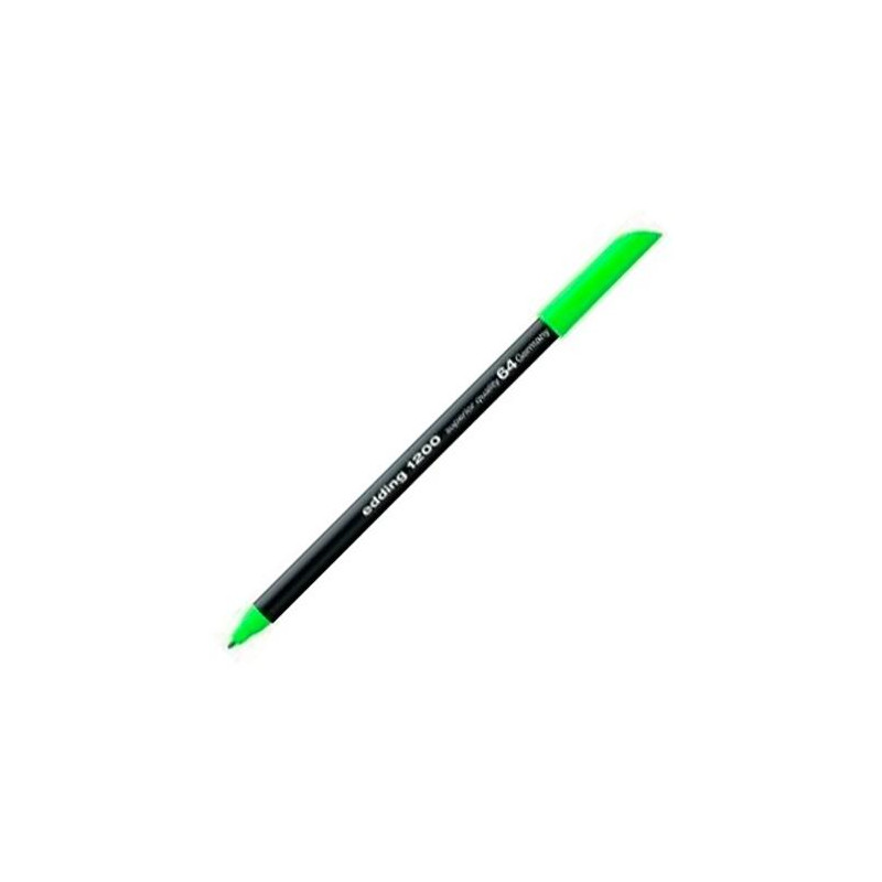 (1200-64) EDDING ROTULADOR 1200 PUNTA FINA VERDE NEÓN