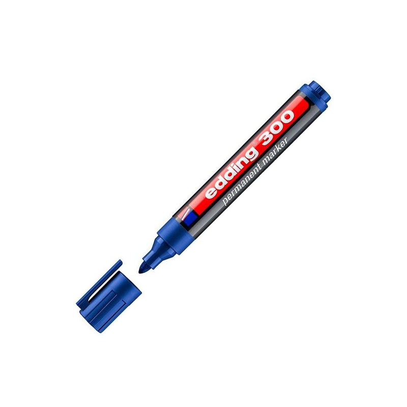 (300-03) EDDING MARCADOR PERMANENTE 300 AZUL