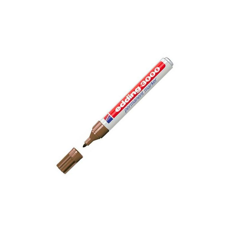 (3000-07) EDDING MARCADOR PERMANENTE 3000 MARRÓN