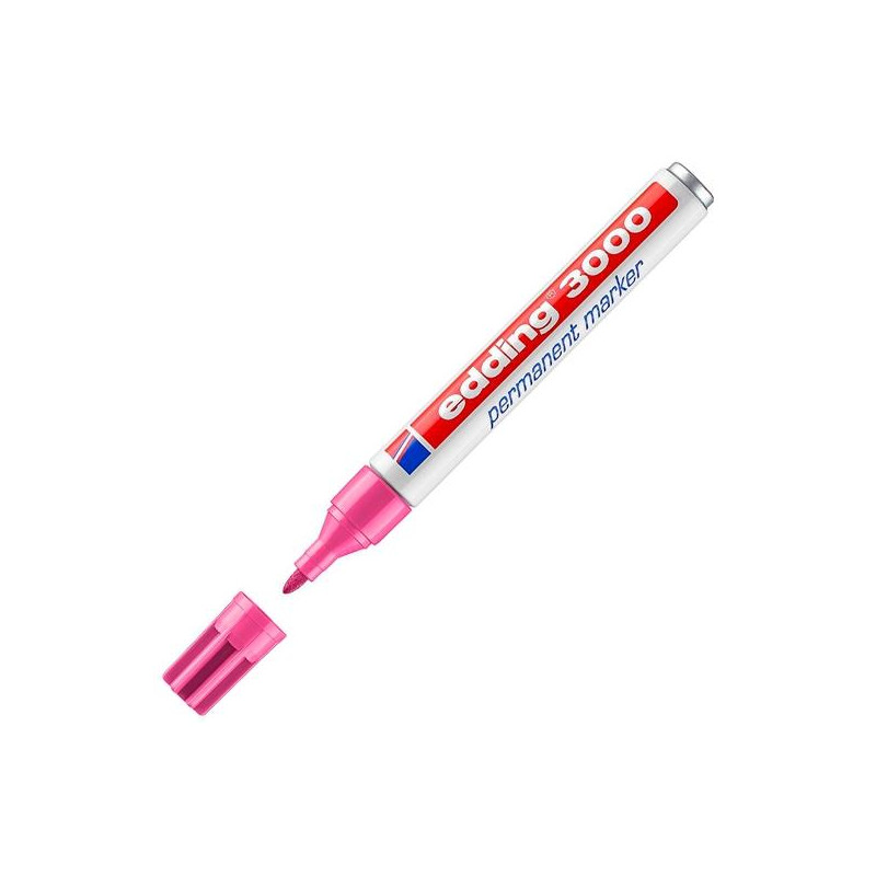 (3000-09) EDDING MARCADOR PERMANENTE 3000 ROSA