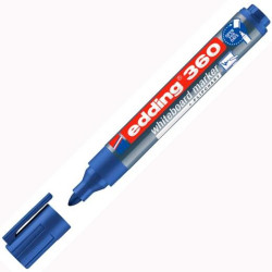 (360-03) EDDING MARCADOR PIZARRA BLANCA 360 RELLENABLE AZUL