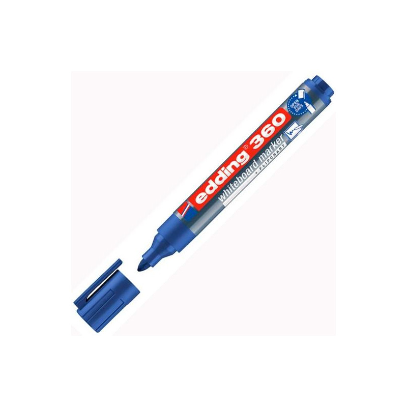 (360-03) EDDING MARCADOR PIZARRA BLANCA 360 RELLENABLE AZUL