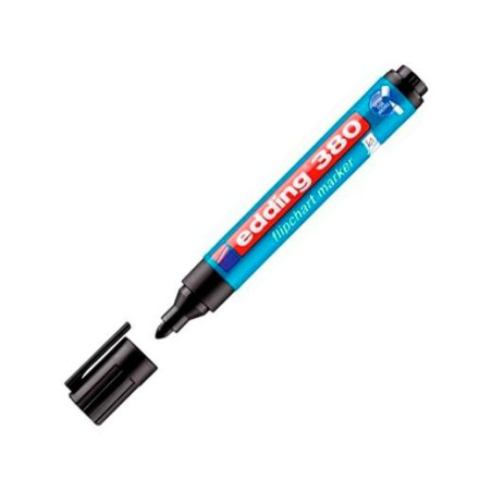 (380-01) EDDING MARCADOR 380 PARA FLIPCHARTS NEGRO