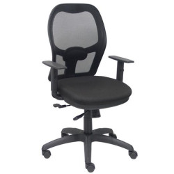 (15SNBALI840TK) PIQUERAS Y CRESPO SILLA JORQUERA MALLA NEGRA ASIENTO BALI NEGRO CON TRASLAK