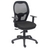 (15SNBALI840TK) PIQUERAS Y CRESPO SILLA JORQUERA MALLA NEGRA ASIENTO BALI NEGRO CON TRASLAK