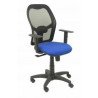 (345SNB229B10) PIQUERAS Y CRESPO SILLA ALOCÉN SINCRO B/REGULABLE RESPALDO DE MALLA NEGRO ASIENTO AZUL