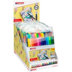 (4-52443) EDDING ROTULADOR 1200 PUNTA FINA CLÁSICO/NEÓN/PASTEL C/SURTIDOS EXPOSITOR 10 PACK 4-1200-30