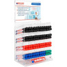 (4-70660) EDDING MARCADOR PIZARRA BLANCA E-660 GAMA COLORES BÁSICOS SURTIDOS EXPOSITOR 96 UD