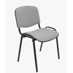 (PACK126PTNA40) PIQUERAS Y CRESPO PACK DE 1 SILLA FIJA APILABLE ISO TAPIZADA ARAN GRIS