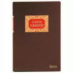 (MR4022) MIQUELRIUS LIBRO DE CUENTAS CORRIENTES FOLIO NATURAL 100 HOJAS