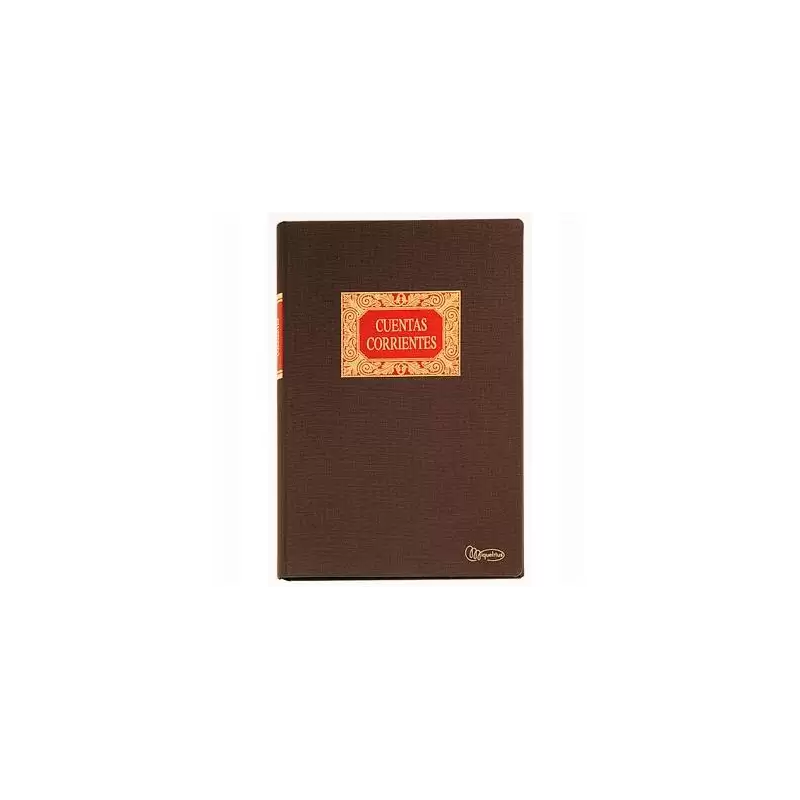 (MR4022) MIQUELRIUS LIBRO DE CUENTAS CORRIENTES FOLIO NATURAL 100 HOJAS