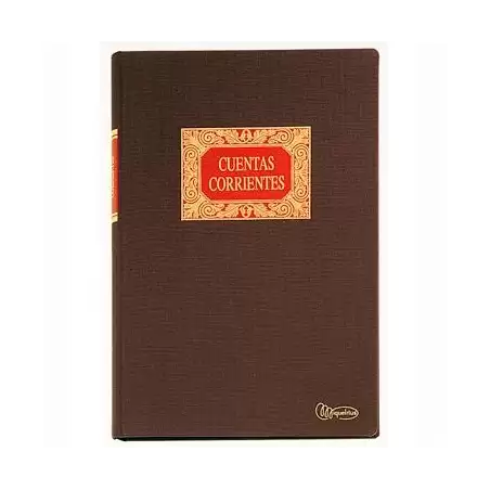 (MR4022) MIQUELRIUS LIBRO DE CUENTAS CORRIENTES FOLIO NATURAL 100 HOJAS