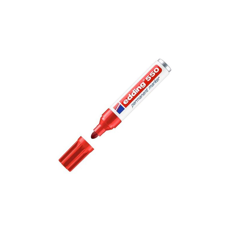 (550-02) EDDING MARCADOR PERMANENTE 550 ROJO