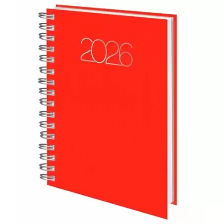 (0D0858B31) DEUSTO DIETARIO-D08 BASE WIRE'O 58-PREMIUM 14.1X20.5CM DP B31-ROJO 2026