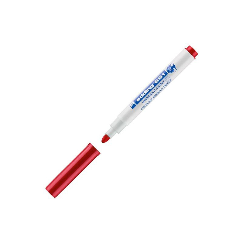 (661-02) EDDING MARCADOR PIZARRA BLANCA 661 ROJO