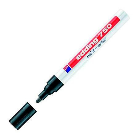 (750-01) EDDING MARCADOR PERMANENTE 750 TINTA OPACA BRILLANTE NEGRO
