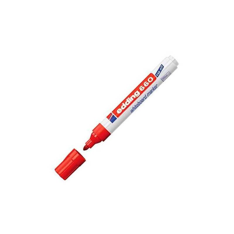 (660-02) EDDING MARCADOR PIZARRA BLANCA 660 RELLENABLE ROJO