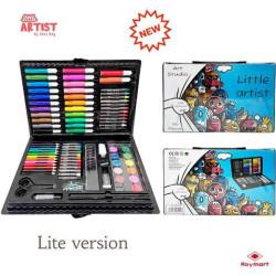 (AB-1100) ALEX BOG SET ART STUDIO LITTLE ARTIST 86 PIEZAS PLASTIC BOX C/SURTIDOS