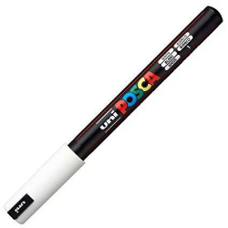 (289702000/317768000) POSCA MARCADOR  PC-1MR NO PERMANENTE PUNTA EXTRAFINA 0.7MM BLANCO
