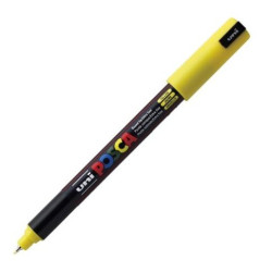 (289751000/317776000) POSCA MARCADOR  PC-1MR NO PERMANENTE PUNTA EXTRAFINA 0.7MM  AMARILLO