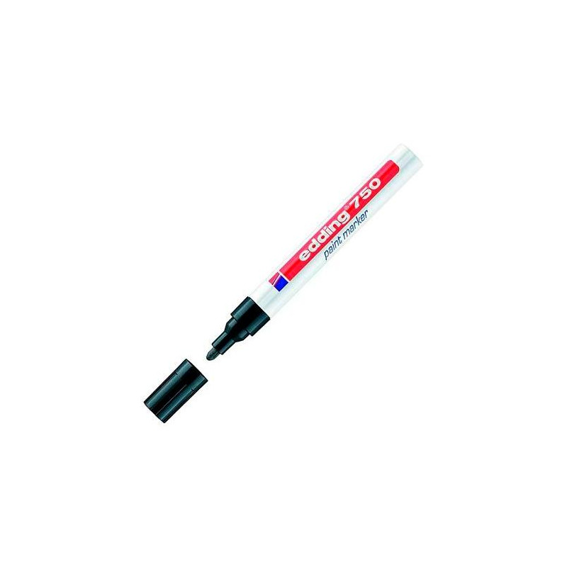 (750-01) EDDING MARCADOR PERMANENTE 750 TINTA OPACA BRILLANTE NEGRO