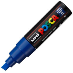 (300491000) POSCA MARCADOR  PC-8K NO PERMANENTE PUNTA BISELADA 8.0MM AZUL
