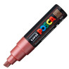 (300731000) POSCA MARCADOR  PC-8K NO PERMANENTE PUNTA BISELADA 8.0MM ROJO METÁLICO