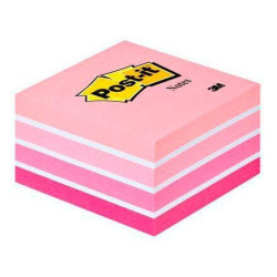 (7100172384) POST-IT CUBO DE NOTAS MULTICOLOR 5X90 HOJAS 76X76 TONOS ROSA PASTEL