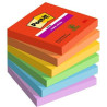 (7100258795) POST-IT NOTAS ADHESIVAS SUPER STICKY 3 COLORES LUGARES PLAYFUL 76X76 6 BLOCS
