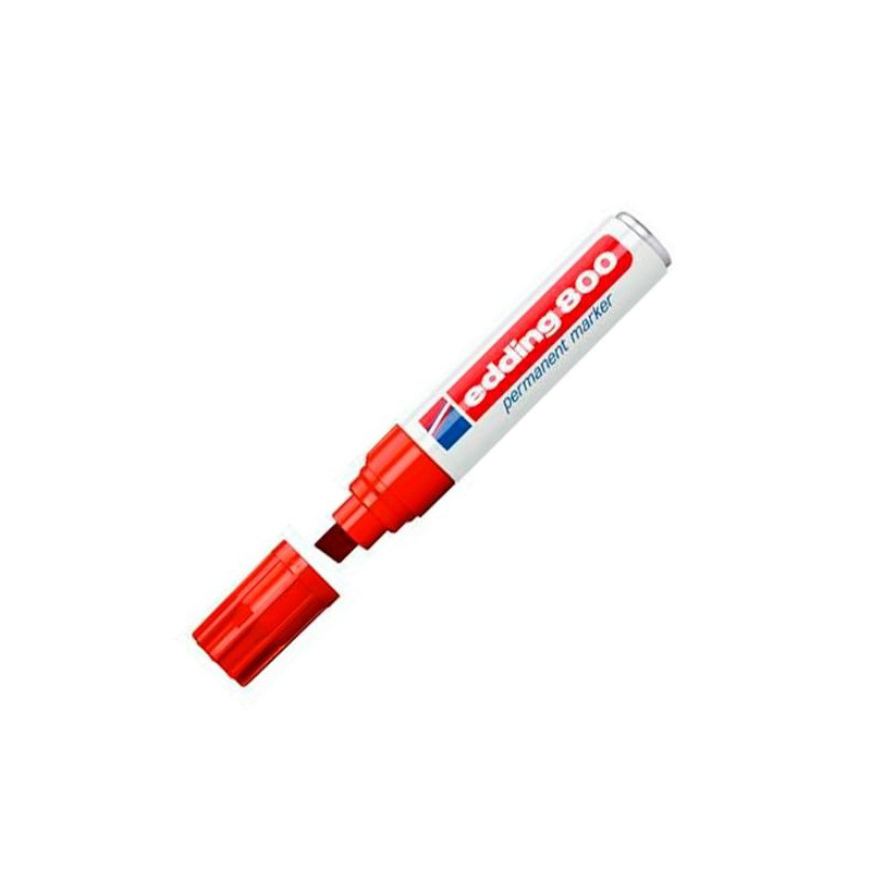 (800-2) EDDING MARCADOR PERMANENTE 800 ROJO