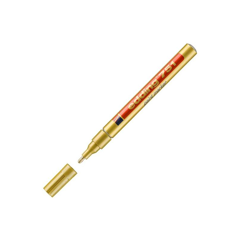 (751-53) EDDING MARCADOR PERMANENTE TINTA OPACA 751 ORO