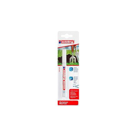 (8055) EDDING MARCADOR PERMANENTE PARA EXTERIOR 8055 BLANCO BLISTER