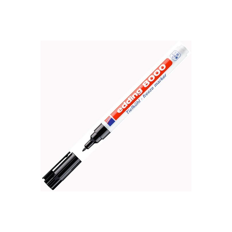 (8000) EDDING MARCADOR PERMANENTE 8000 PARA PRODUCTOS CONGELADOS NEGRO