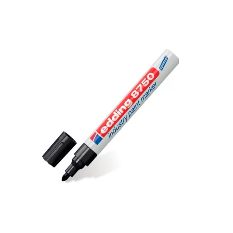 (8750-01) EDDING MARCADOR PERMANENTE DE TINTA OPACA INDUSTRIAL 8750 NEGRO