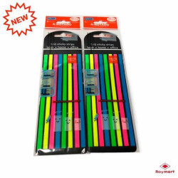 (AB-1352) ROYMART NOTAS SEÑALADORAS DE LÍNEAS ACETATO TRANSPARENTE PACK DE 160 C/SURTIDOS