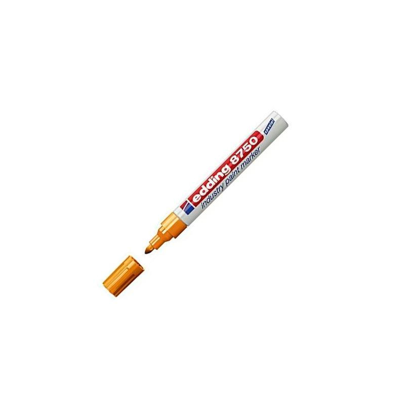 (8750-05) EDDING MARCADOR PERMANENTE DE TINTA OPACA INDUSTRIAL 8750 AMARILLO