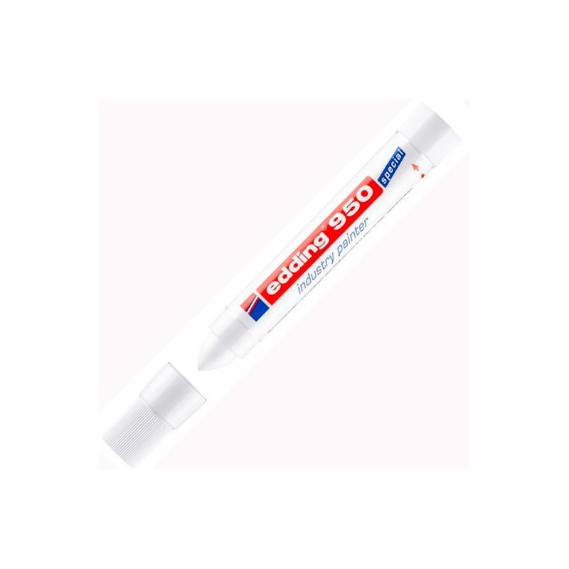 (950-49) EDDING MARCADOR INDUSTRIAL 950 PUNTA REDONDA BLANCO