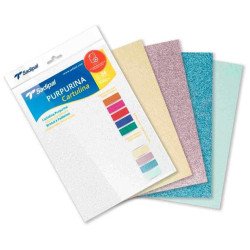 (20315) SADIPAL CARTULINA PURPURINA A4 330GR BLISTER DE 5H C/SURTIDOS PASTEL