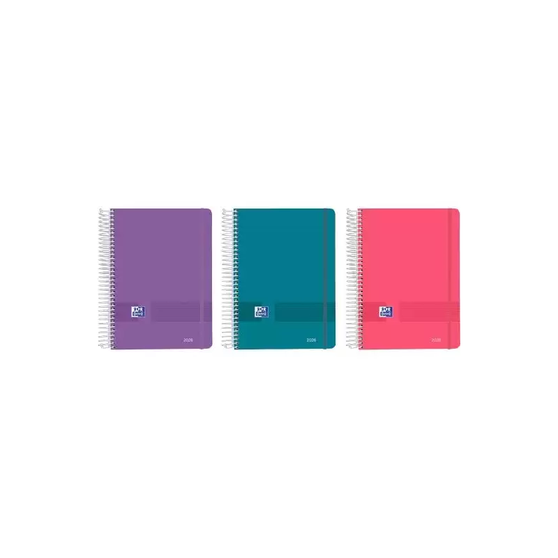 (400201728) OXFORD AGENDA ANUAL LIVE&GO ESPIRAL A5 320H DP C/SURTIDOS VIVOS 2026