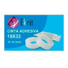 (EKR015) EKRIT CINTA ADHESIVA TRANSPARENTE ROLLO 19MM X 33M EN BOLSITA