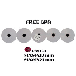 (RT-EV01-80X80-65GR) EKRIT ROLLO TÉRMICO SIN BPA 80X80X12MM 65GRS -5U-