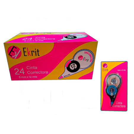 (CORRECTION TAPE) EKRIT CINTA CORRECTORA 5MM X 12M BLISTER