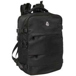 (612524834) SAFTA MOCHILA VIAJE CABINA PORTÁTIL 15,6" REAL MADRID NEGRO