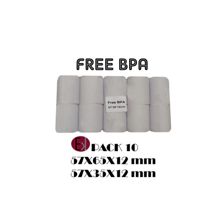 (RT-EV04-57X35) EKRIT ROLLO TÉRMICO SIN BPA 57X35X12MM 57GRS -10U-
