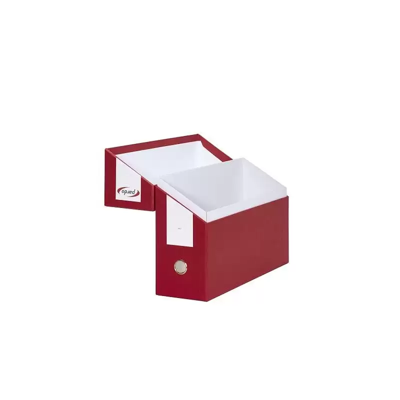 (971502) PARDO CARPETA DE PROYECTOS 15CM MONTADA CARTÓN COMPACTO FOLIO BROCHE ROJO