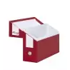 (971502) PARDO CARPETA DE PROYECTOS 15CM MONTADA CARTÓN COMPACTO FOLIO BROCHE ROJO