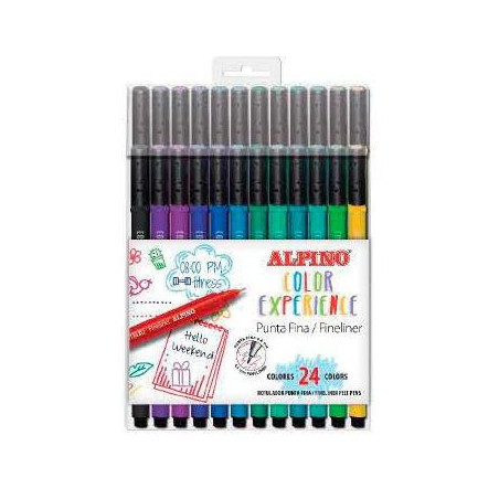 (AR001039) ALPINO ROTULADORES FINELINER COLOR EXPERIENCE ESTUCHE DE 24 C/SURTIDOS