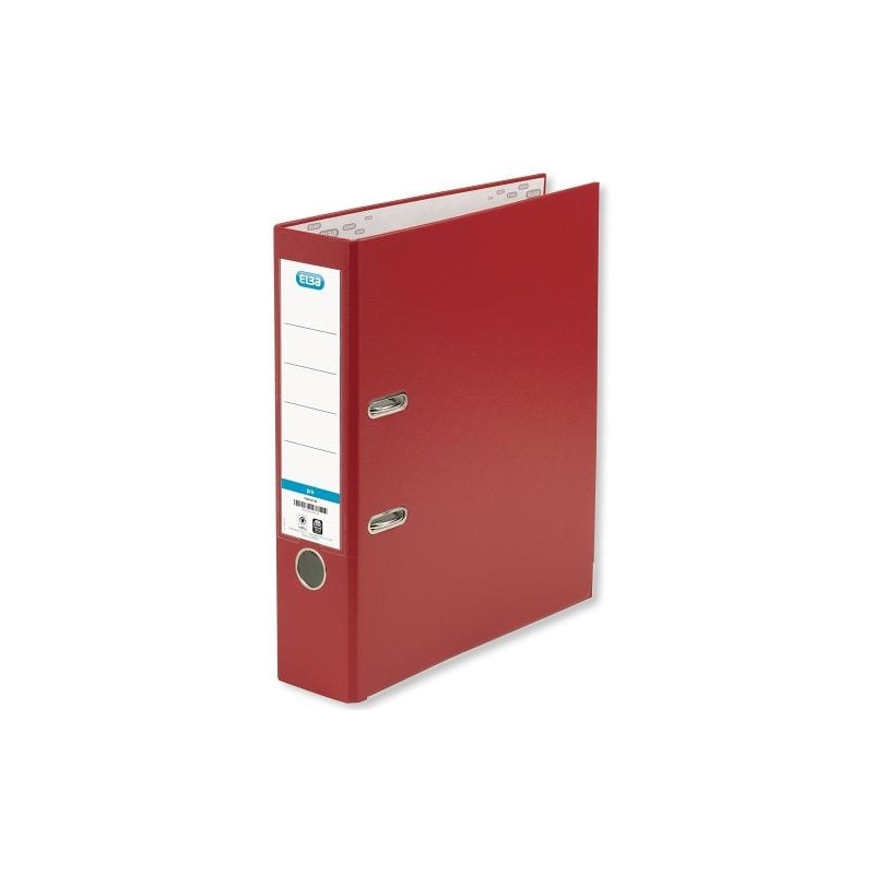 (100202156) ELBA ARCHIVADOR PALANCA A4 CARTÓN FORRADO PP LOMO ANCHO RADO ROJO
