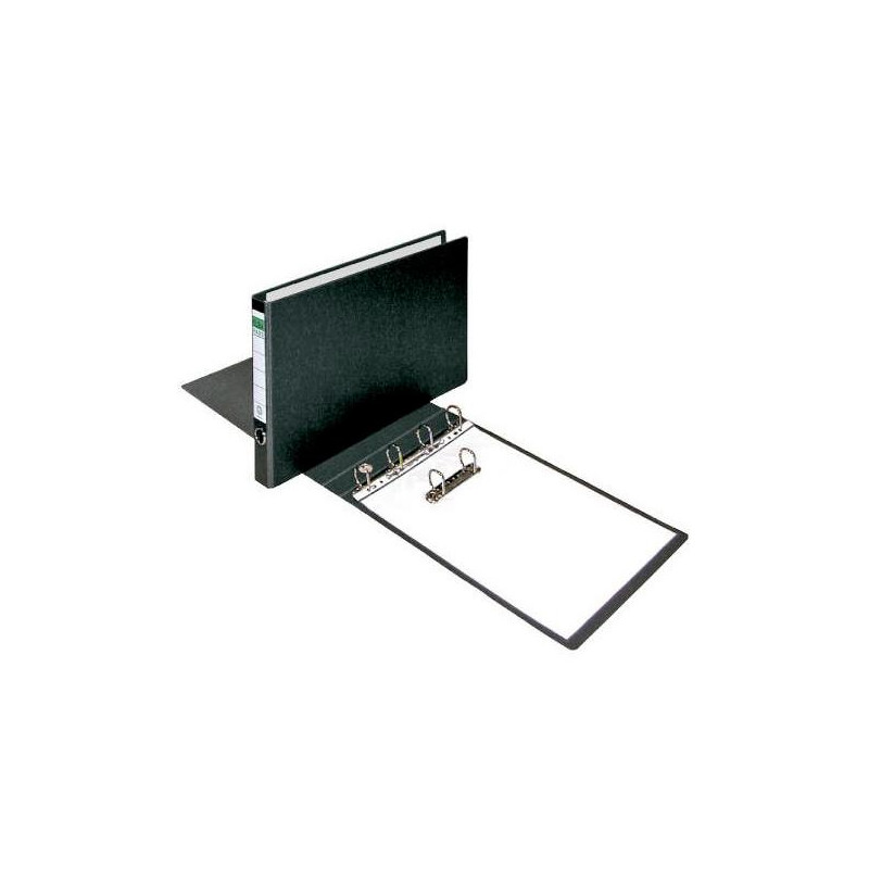 (100580230) ELBA CARPETA DE ANILLAS 4 X 35MM A3 APAISADO LOMO 50MM CARTÓN COMPACTO NEGRO