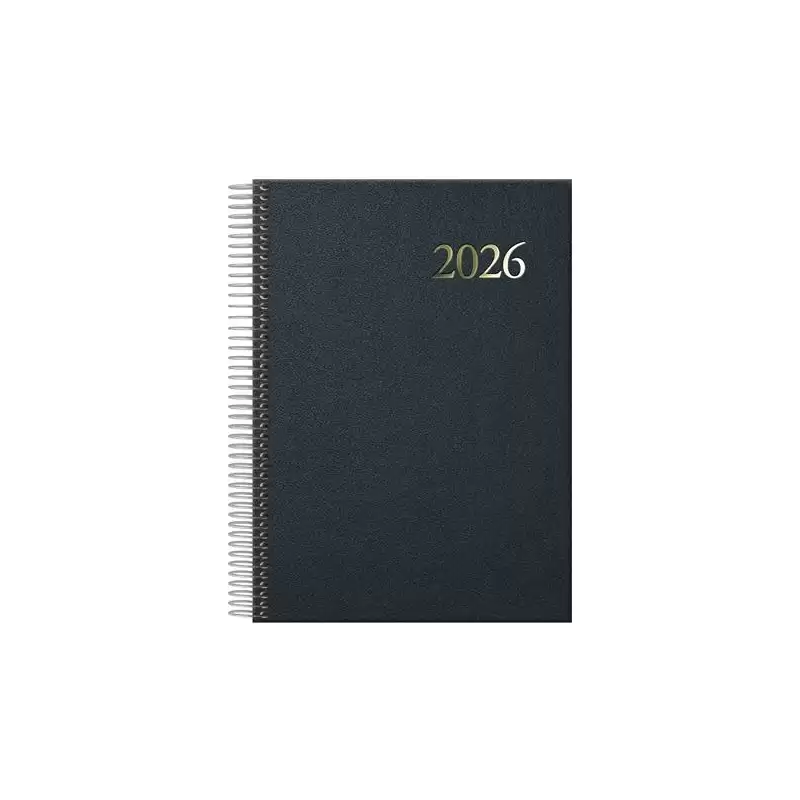 (11128-2026) DOHE AGENDA ANUAL SEGOVIA ESPIRAL 14X20CM DP NEGRO 2026